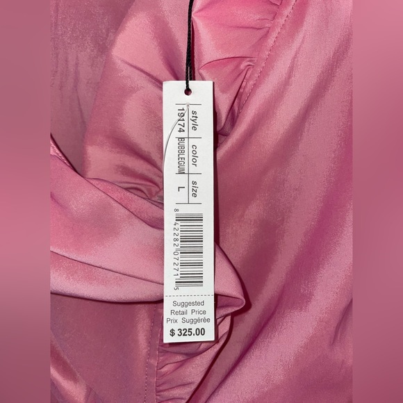 Samuel Dong Dress Coat Pink Button Ruffle Dress - Picture 4 of 16